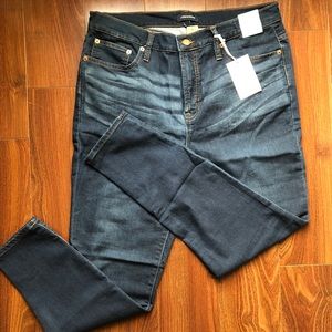 J. Crew 9" high rise toothpick jeans, size 32
